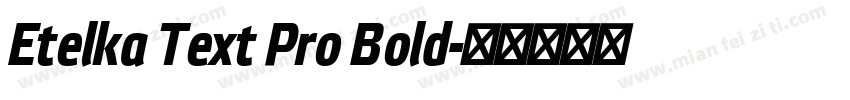 Etelka Text Pro Bold字体转换